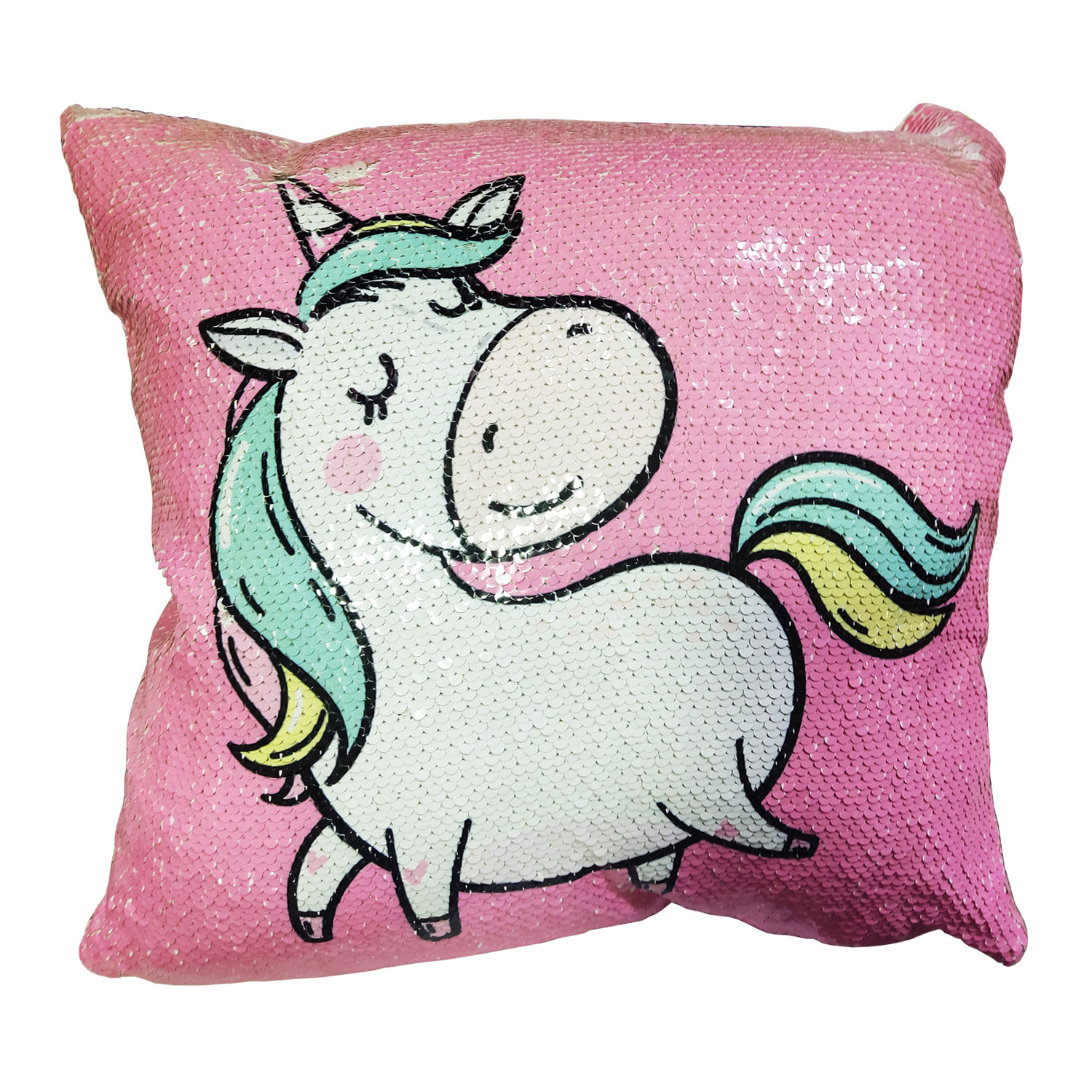 Cojín de Unicornio con Lentejuelas