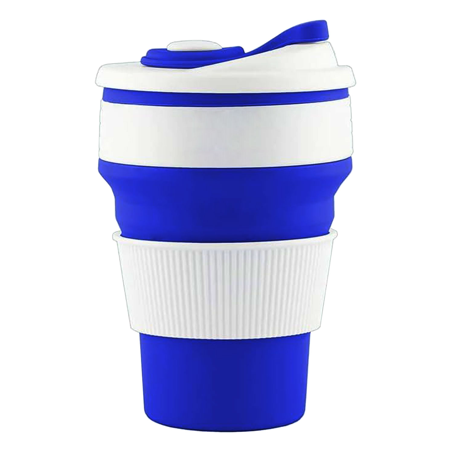 Vaso Plegable de Silicona con Tapa 12 Oz