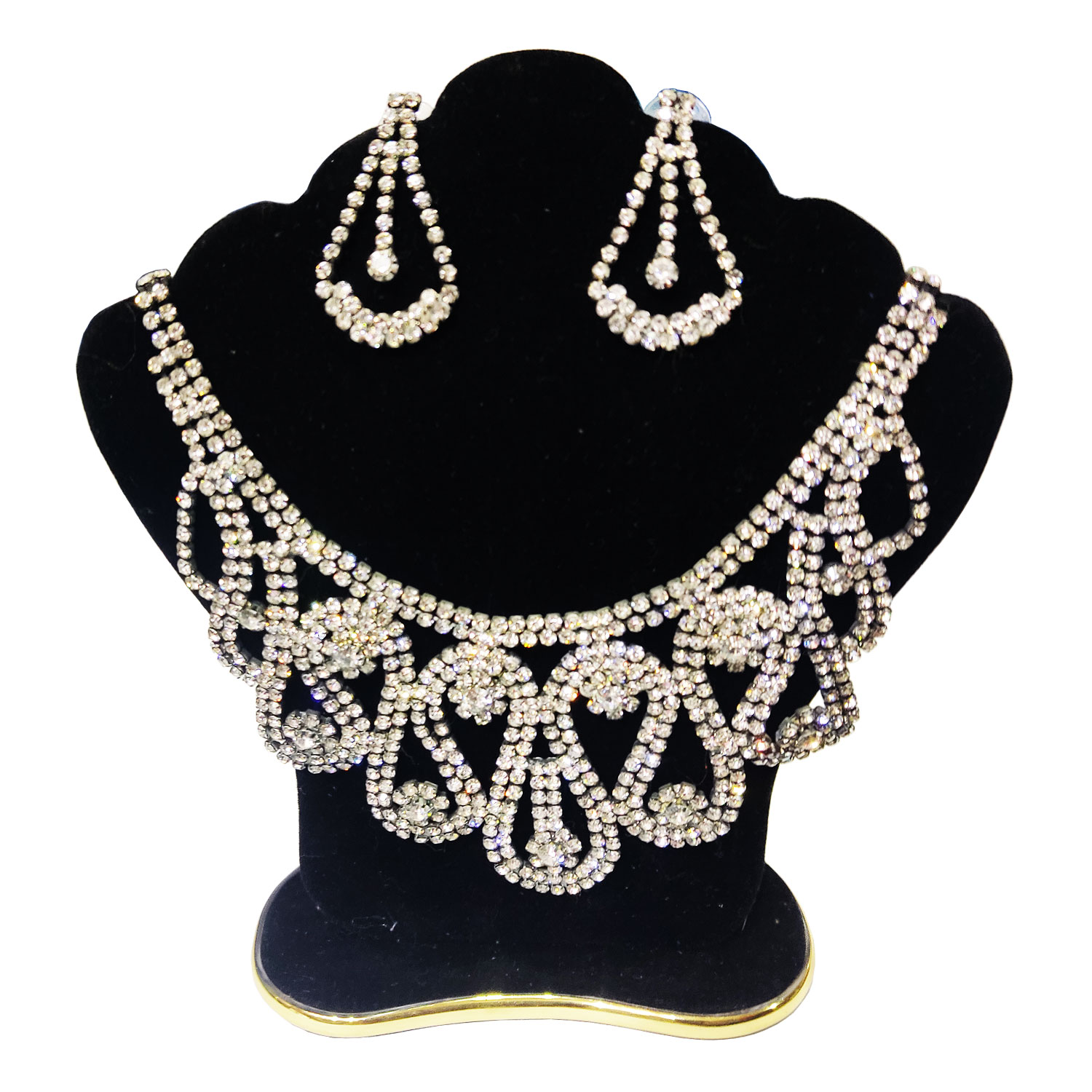 Juego de pendientes de Collar y Aretes