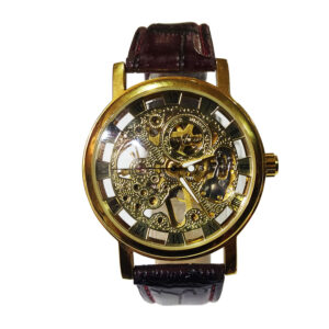 Reloj Mecánico Para Varón Correa De Cuero