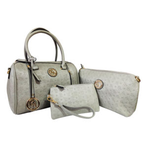 Set de Cartera de 3 Piezas Gris KAMELIA KA