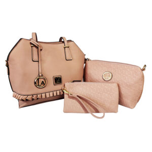 Set de Cartera de 3 Piezas Rosado Marco Xenia