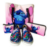 Set de Cartera de 3 Piezas mas Par de Zapatos Stitch