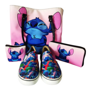 Set de Cartera de 3 Piezas mas Par de Zapatos Stitch