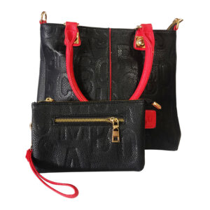 Cartera Negro con Rojo