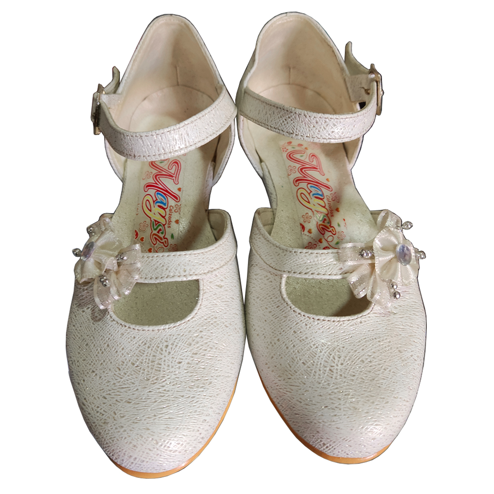 Zapato Para Vestido De Niña Beige Maysi