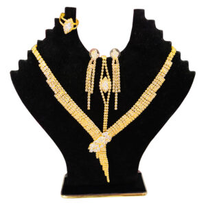 Juego de pendientes de Collar, Aretes, Pulsera y Anillo