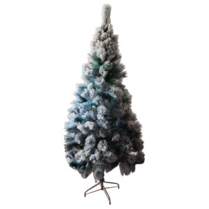 Árbol de navidad con nevado