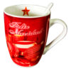 Taza con Diseño de Navidad mas Cuchara