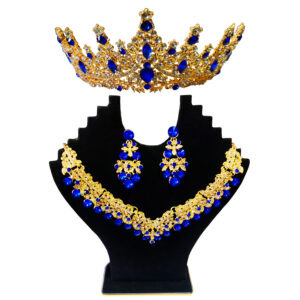 Juego de pendientes, Collar y Corona