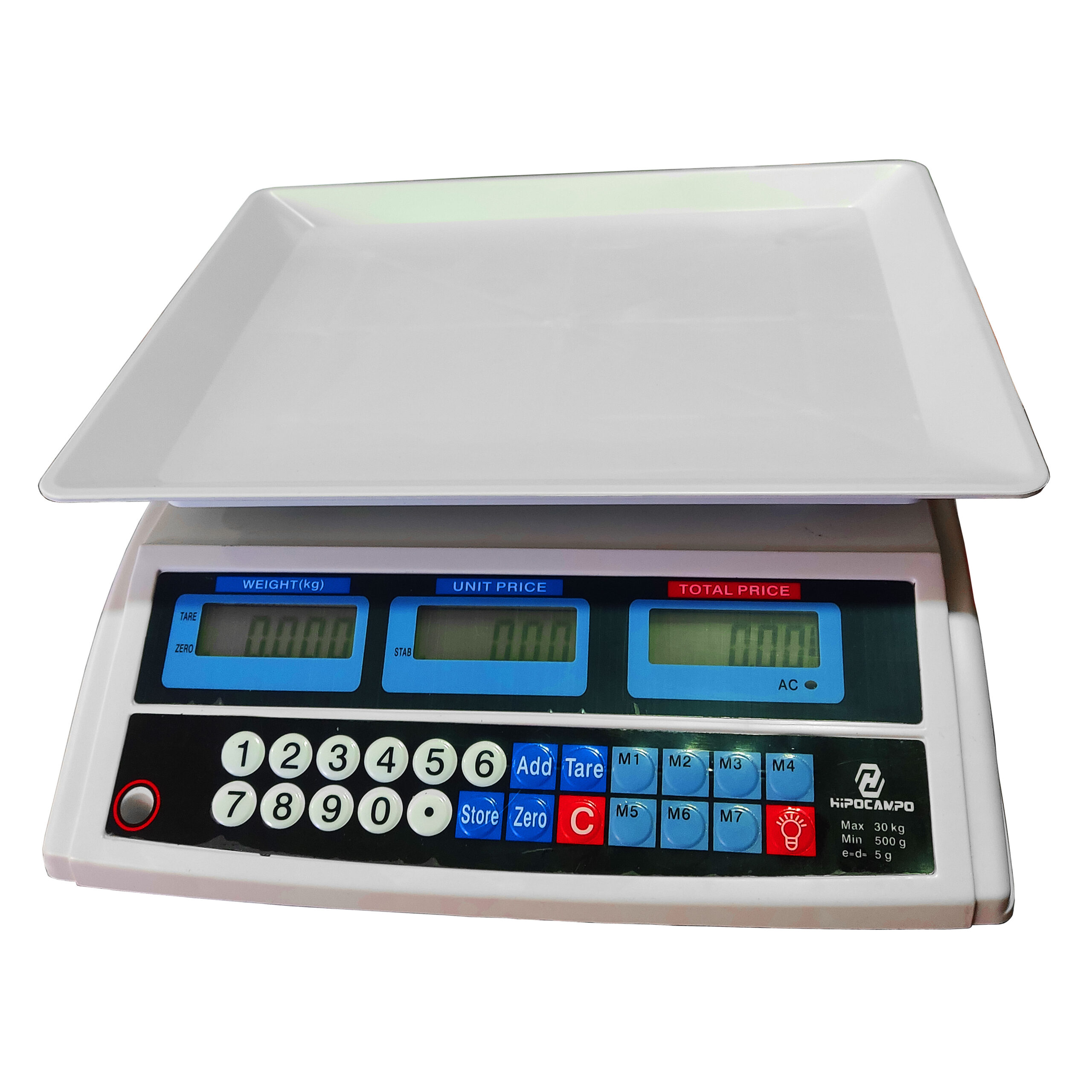 Balanza Digital Recargable 30 kg HIPOCAMPO