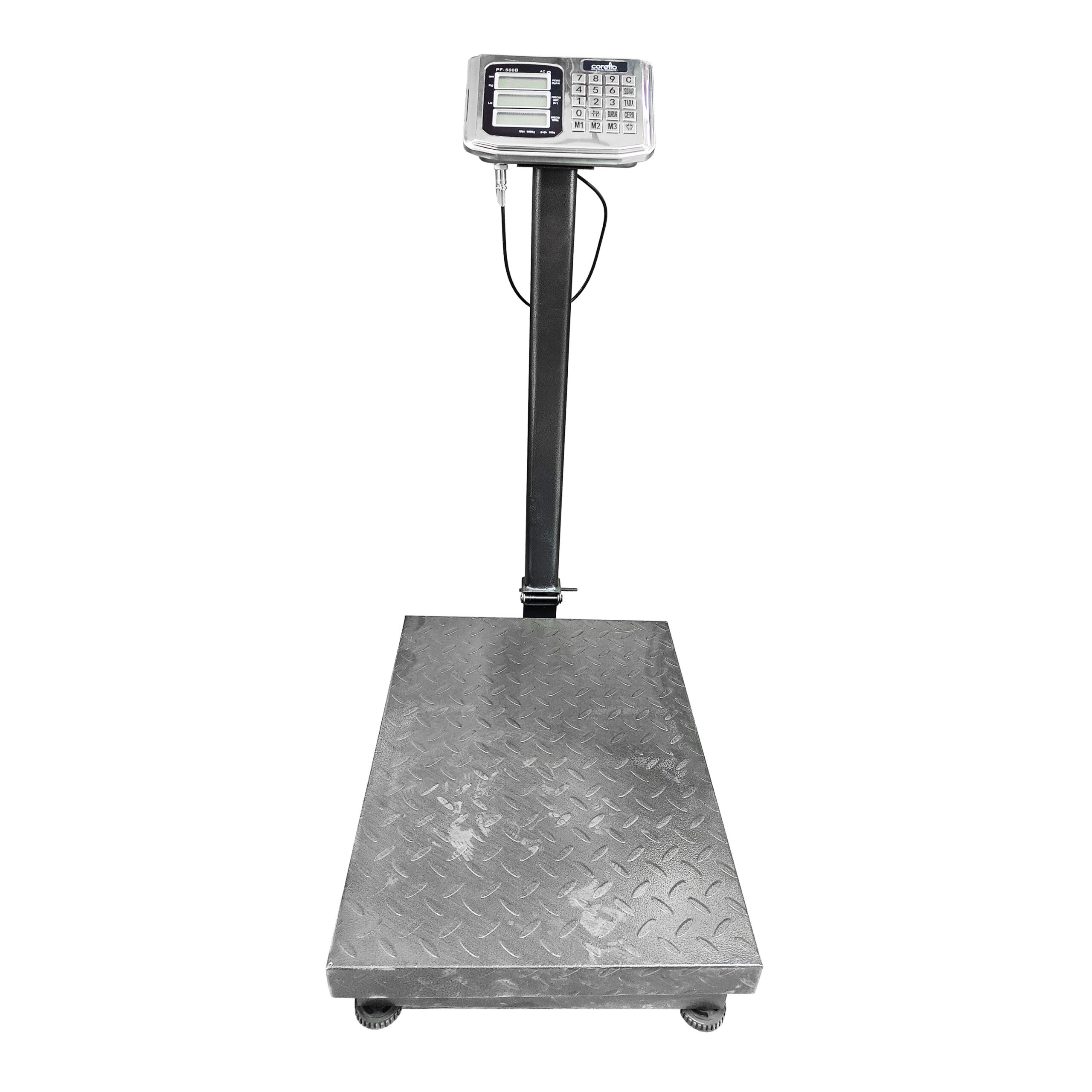 Balanza con Plataforma Cap. 500KG PF-500B T./Acero CORETTO