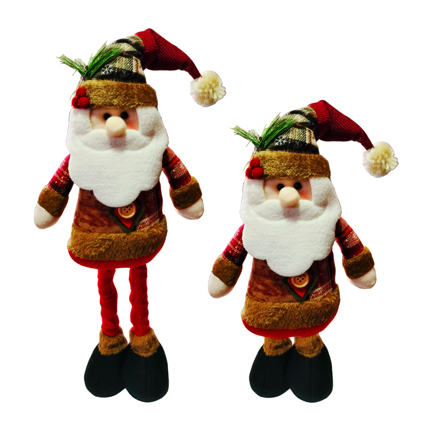 Muñeco de Navidad elástica con patas largas