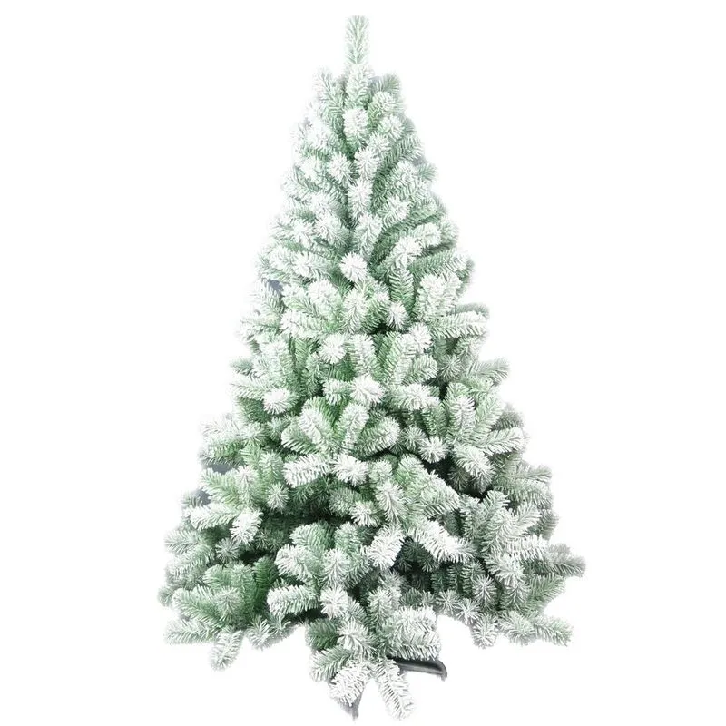 Arbol De Navidad Premium Verde Con Nieve 180 Cm